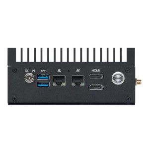 ASUS EBS-P300W Fanless Computer, Intel Atom x6000E processor, LPDDR4x 3733, 2x HDMI, dual-LAN, multiple USB & COM ports, 12-24V DC